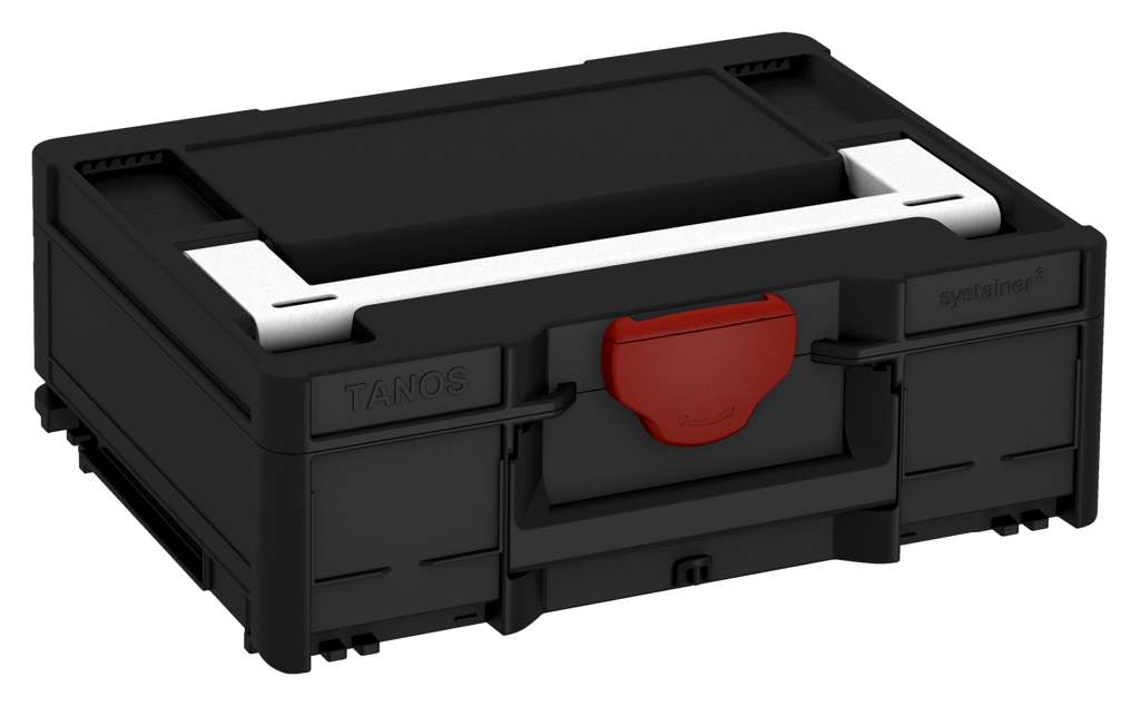 Systainer³ M 137, Black with White lid handle and Carmine Red catches