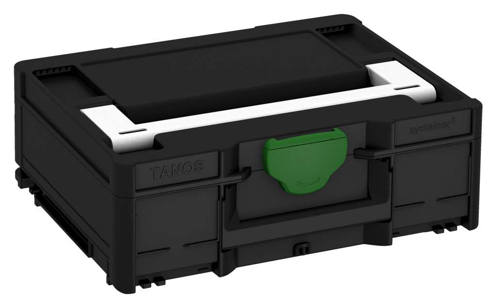 Systainer³ M 137, Black with White lid handle and Emerald Green catches