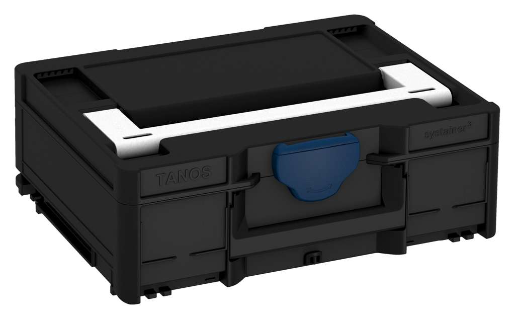 Systainer³ M 137, Black with White lid handle and Sapphire Blue catches