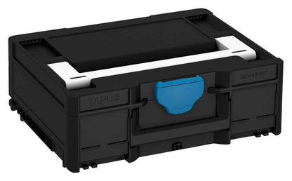 Systainer³ M 137, Black with White lid handle and Sky Blue catches