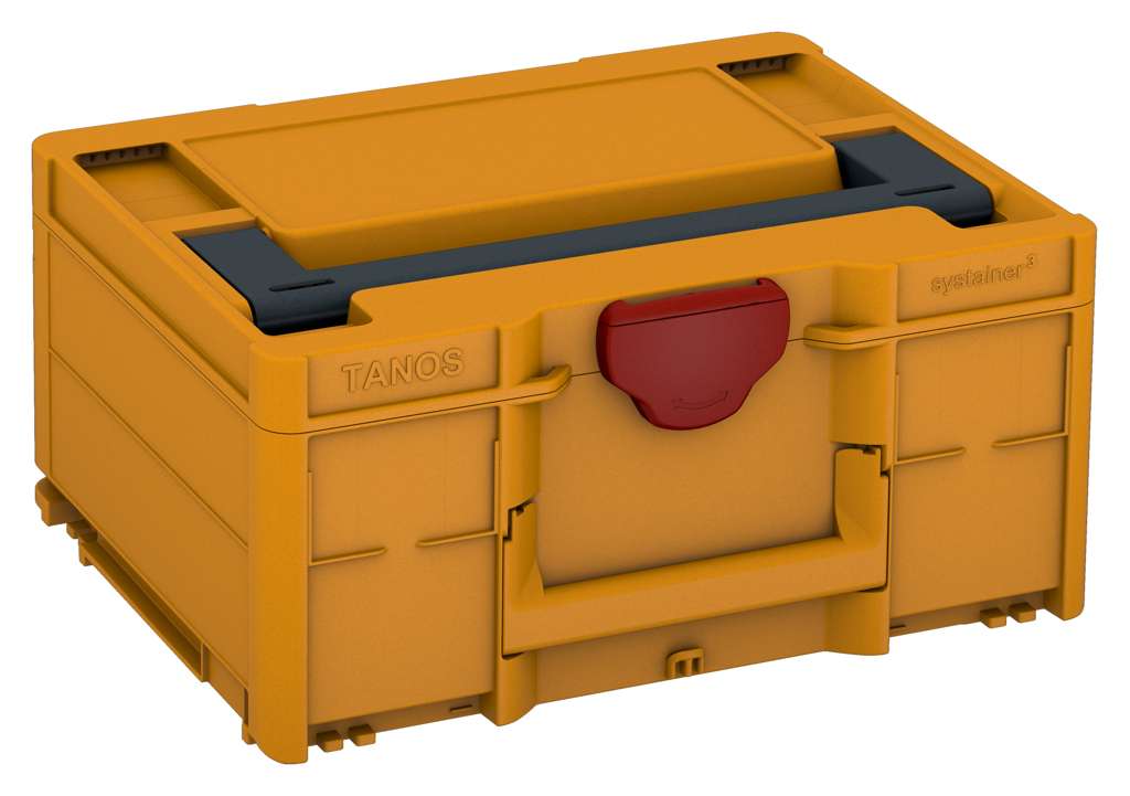 Systainer³ M 187, Daffodil Yellow with Anthracite lid handle and Carmine Red catches