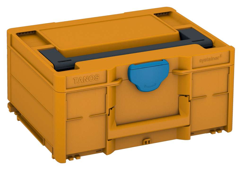 Systainer³ M 187, Daffodil Yellow with Anthracite lid handle and Sky Blue catches