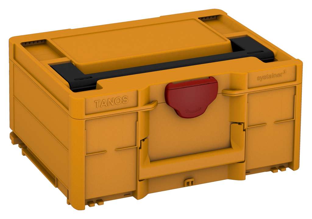 Systainer³ M 187, Daffodil Yellow with Black lid handle and Carmine Red catches