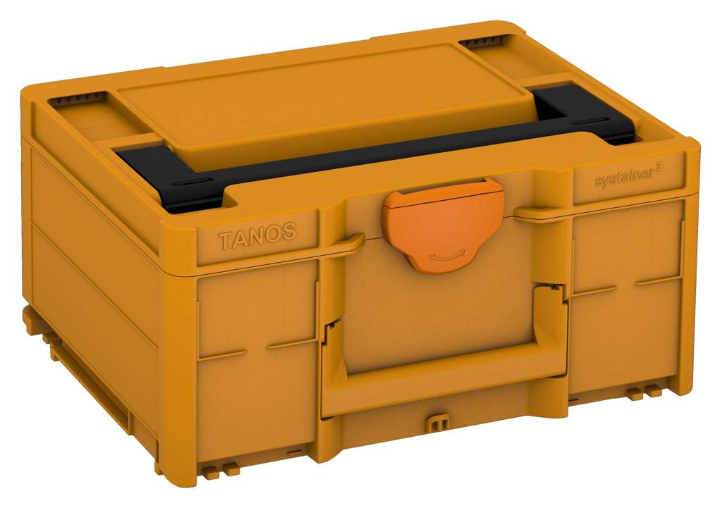 Systainer³ M 187, Daffodil Yellow with Black lid handle and Deep Orange catches