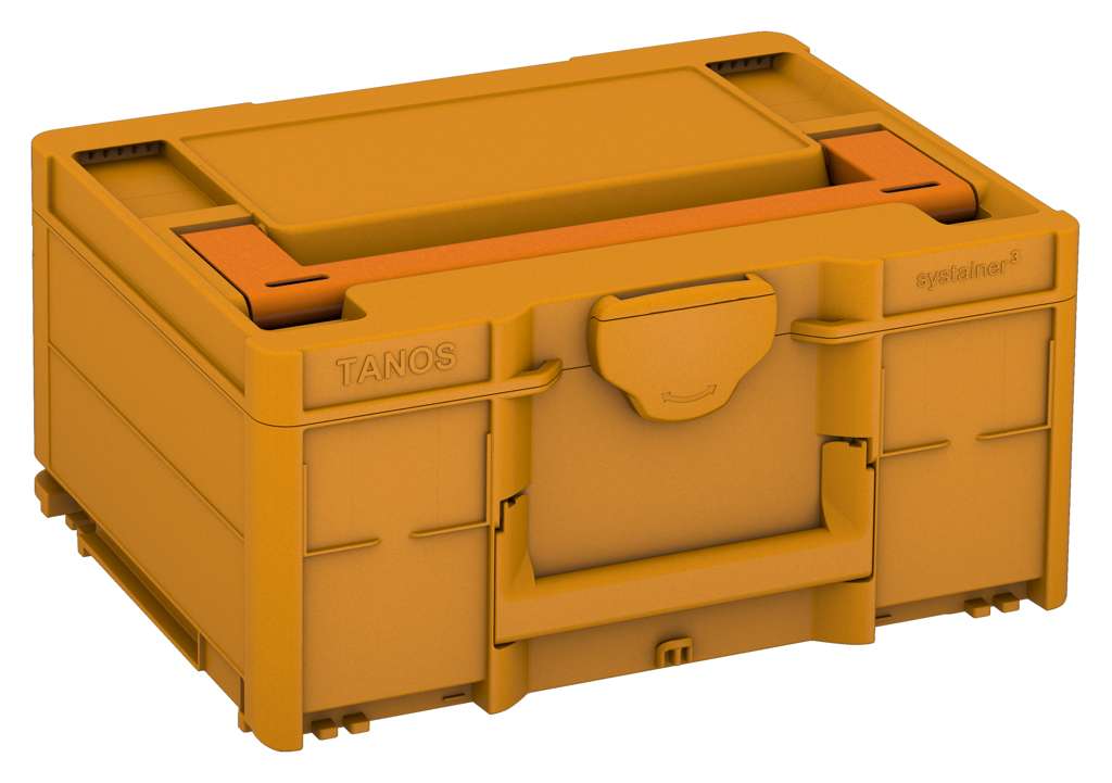 Systainer³ M 187, Daffodil Yellow with Deep Orange lid handle
