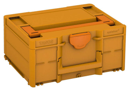 Systainer³ M 187, Daffodil Yellow with Deep Orange lid handle and Deep Orange catches