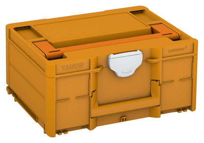 Systainer³ M 187, Daffodil Yellow with Deep Orange lid handle and Light Grey catches