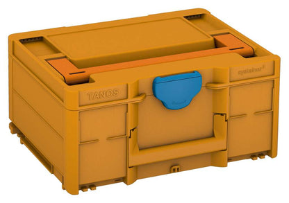 Systainer³ M 187, Daffodil Yellow with Deep Orange lid handle and Sky Blue catches