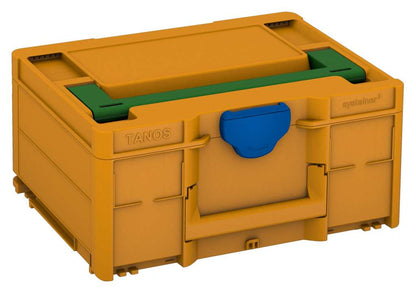 Systainer³ M 187, Daffodil Yellow with Emerald Green lid handle and Signal Blue catches