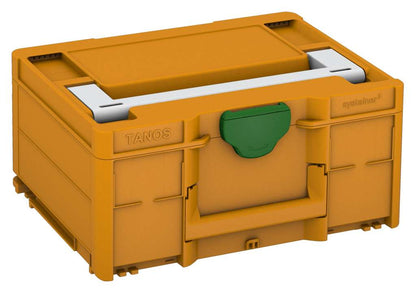 Systainer³ M 187, Daffodil Yellow with Light Grey lid handle and Emerald Green catches