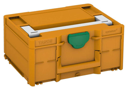 Systainer³ M 187, Daffodil Yellow with Light Grey lid handle and Signal Green catches