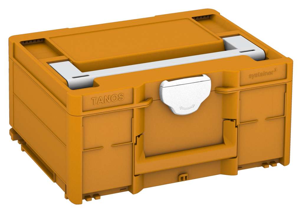 Systainer³ M 187, Daffodil Yellow with Light Grey lid handle and White catches
