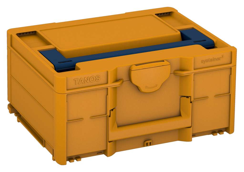 Systainer³ M 187, Daffodil Yellow with Sapphire Blue lid handle