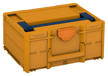 Systainer³ M 187, Daffodil Yellow with Sapphire Blue lid handle and Deep Orange catches