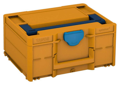 Systainer³ M 187, Daffodil Yellow with Sapphire Blue lid handle and Sky Blue catches