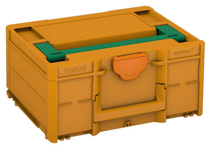 Systainer³ M 187, Daffodil Yellow with Signal Green lid handle and Deep Orange catches