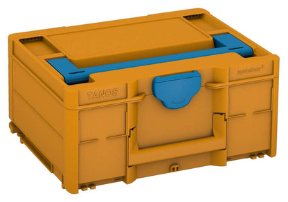 Systainer³ M 187, Daffodil Yellow with Sky Blue lid handle and Sky Blue catches