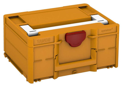 Systainer³ M 187, Daffodil Yellow with White lid handle and Carmine Red catches