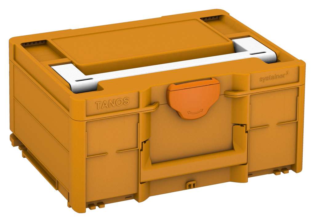 Systainer³ M 187, Daffodil Yellow with White lid handle and Deep Orange catches