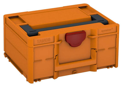 Systainer³ M 187, Deep Orange with Anthracite lid handle and Carmine Red catches