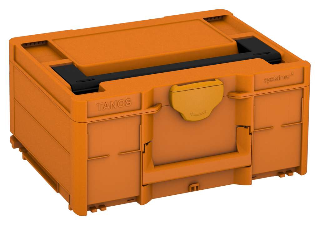 Systainer³ M 187, Deep Orange with Black lid handle and Daffodil Yellow catches