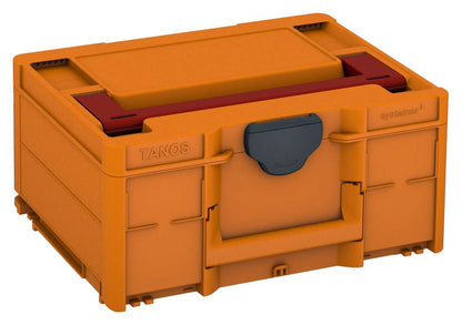 Systainer³ M 187, Deep Orange with Carmine Red lid handle and Anthracite catches