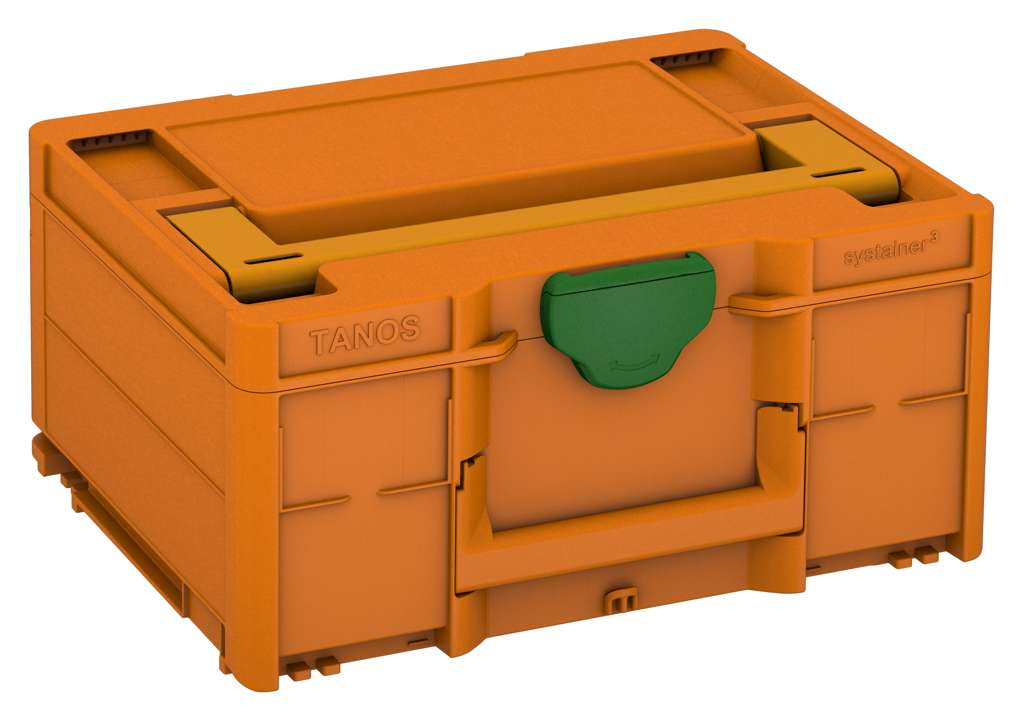 Systainer³ M 187, Deep Orange with Daffodil Yellow lid handle and Emerald Green catches