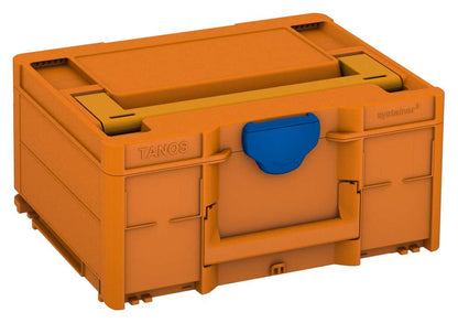 Systainer³ M 187, Deep Orange with Daffodil Yellow lid handle and Signal Blue catches