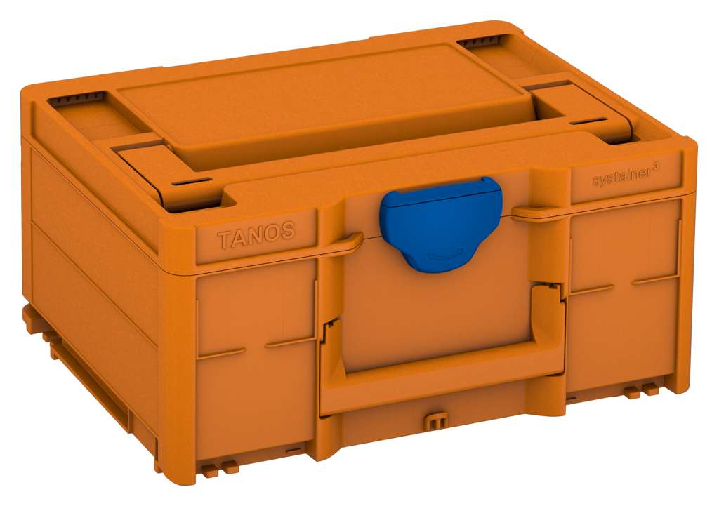 Systainer³ M 187, Deep Orange with Signal Blue catches
