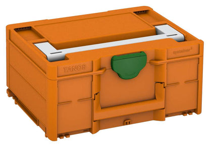 Systainer³ M 187, Deep Orange with Light Grey lid handle and Emerald Green catches