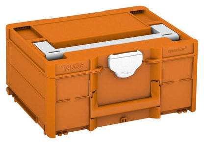 Systainer³ M 187, Deep Orange with Light Grey lid handle and White catches