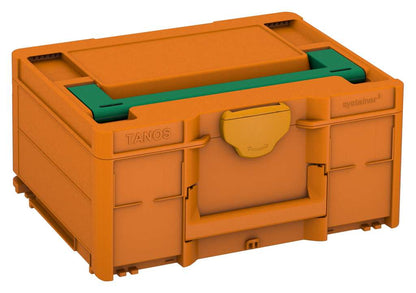 Systainer³ M 187, Deep Orange with Signal Green lid handle and Daffodil Yellow catches