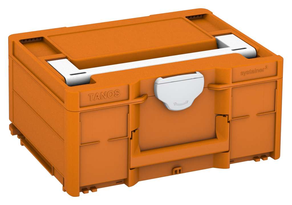 Systainer³ M 187, Deep Orange with White lid handle and Light Grey catches