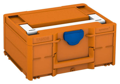 Systainer³ M 187, Deep Orange with White lid handle and Signal Blue catches