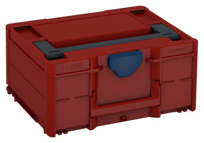 Systainer³ M 187, Carmine Red with Anthracite lid handle and Sapphire Blue catches