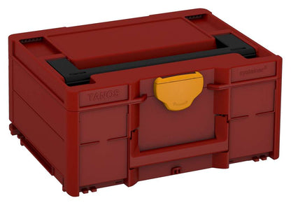 Systainer³ M 187, Carmine Red with Black lid handle and Daffodil Yellow catches