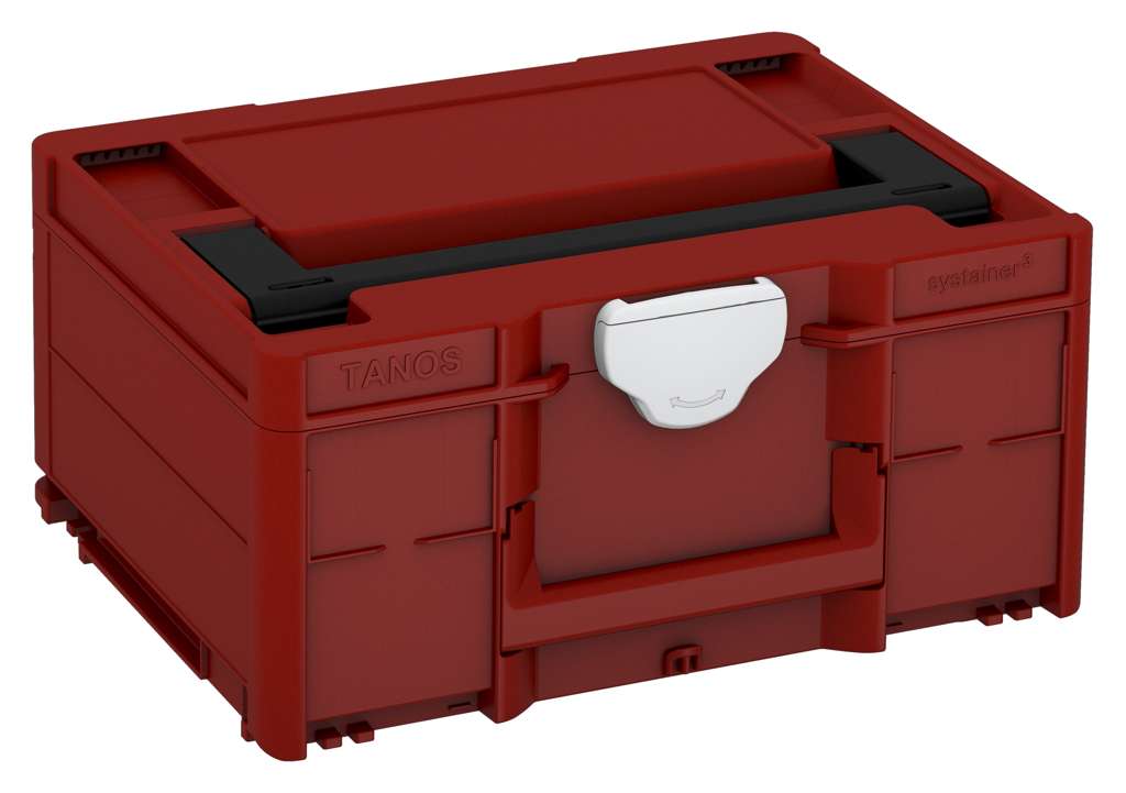 Systainer³ M 187, Carmine Red with Black lid handle and Light Grey catches
