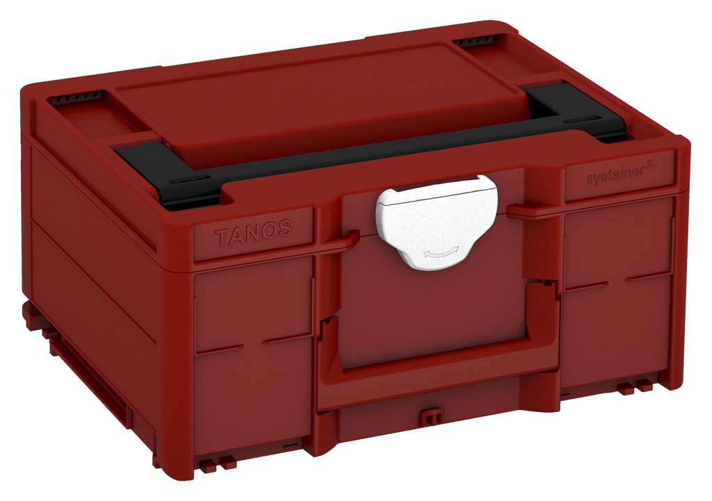 Systainer³ M 187, Carmine Red with Black lid handle and White catches