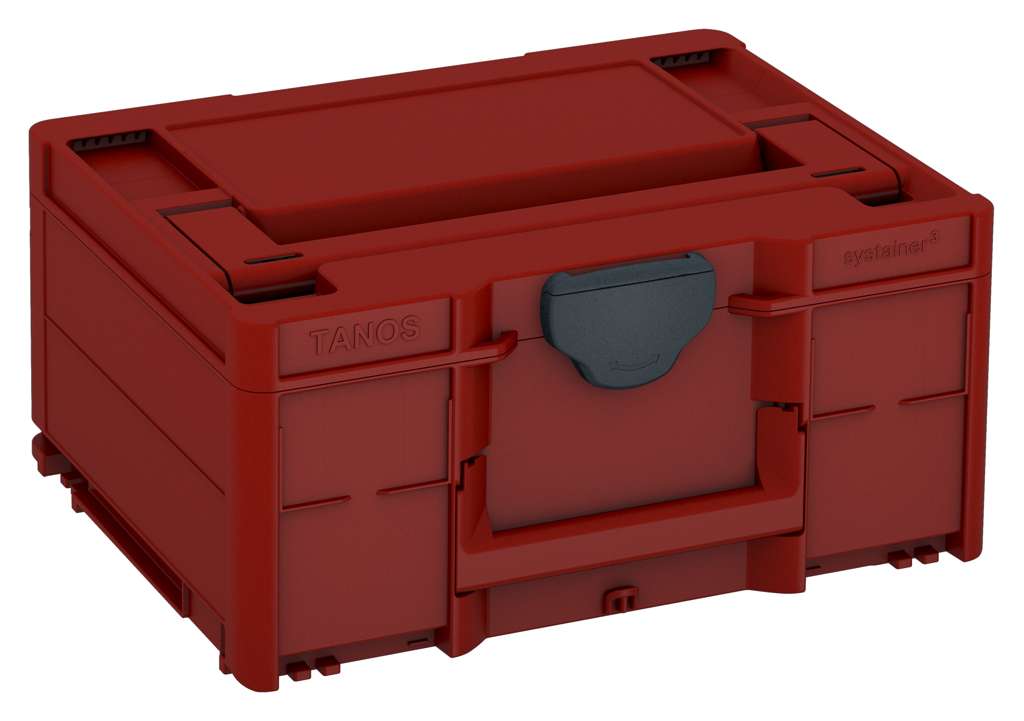 Systainer³ M 187, Carmine Red with Anthracite catches