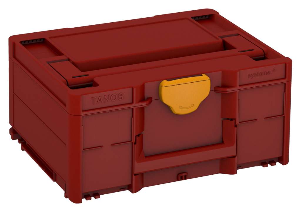 Systainer³ M 187, Carmine Red with Daffodil Yellow catches
