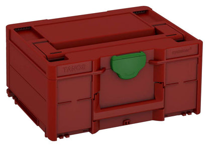 Systainer³ M 187, Carmine Red with Emerald Green catches