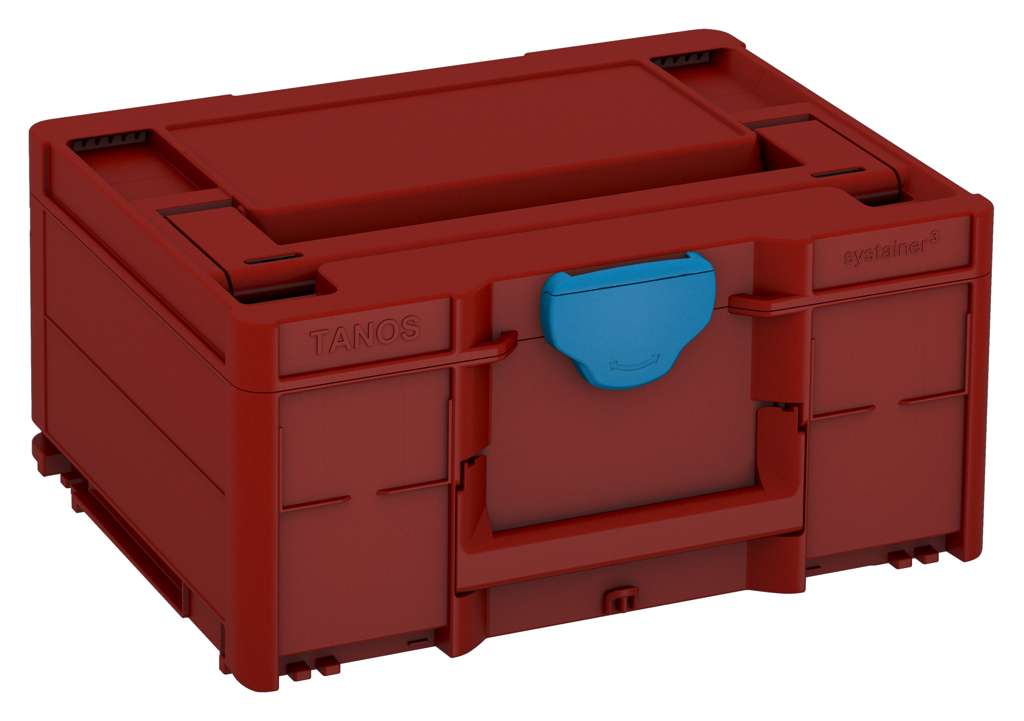 Systainer³ M 187, Carmine Red with Sky Blue catches
