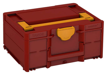 Systainer³ M 187, Carmine Red with Daffodil Yellow lid handle and Daffodil Yellow catches