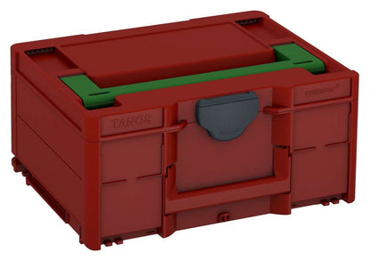Systainer³ M 187, Carmine Red with Emerald Green lid handle and Anthracite catches