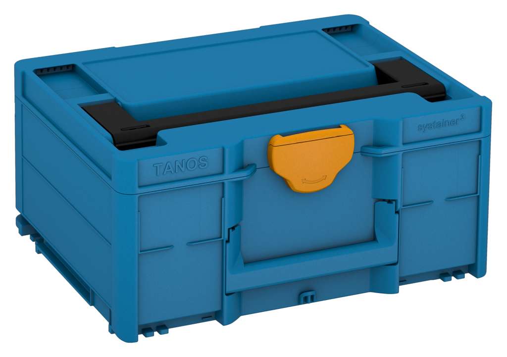 Systainer³ M 187, Sky Blue with Black lid handle and Daffodil Yellow catches