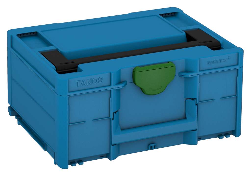 Systainer³ M 187, Sky Blue with Black lid handle and Emerald Green catches