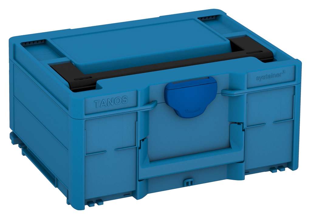 Systainer³ M 187, Sky Blue with Black lid handle and Signal Blue catches