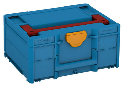 Systainer³ M 187, Sky Blue with Carmine Red lid handle and Daffodil Yellow catches