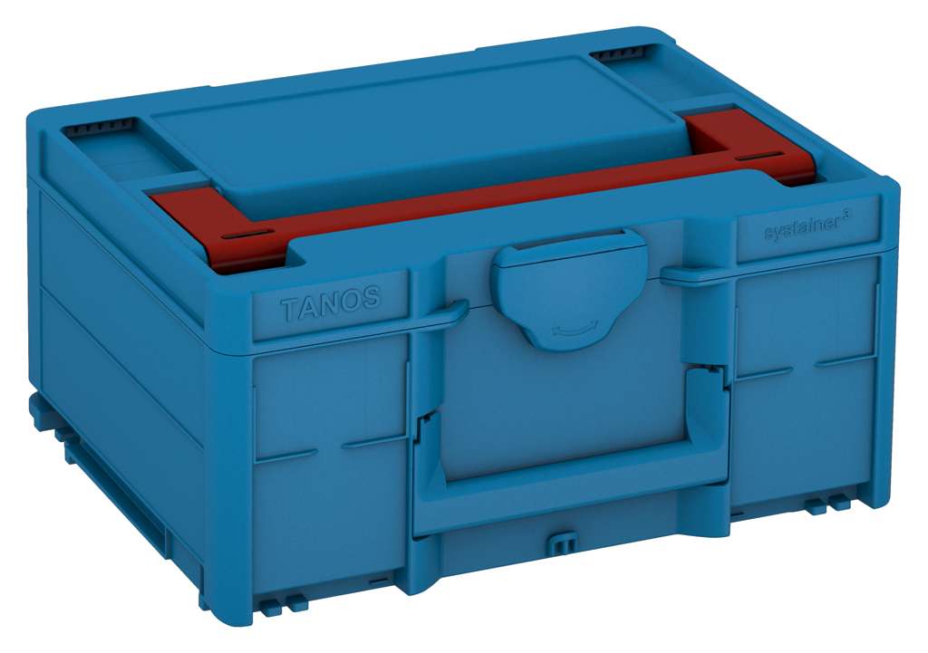 Systainer³ M 187, Sky Blue with Carmine Red lid handle