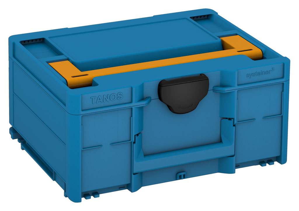 Systainer³ M 187, Sky Blue with Daffodil Yellow lid handle and Black catches